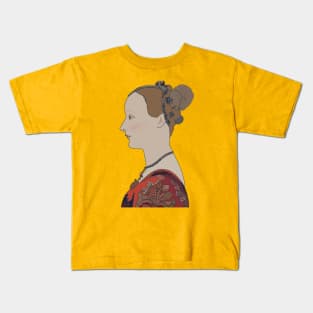 Inspired by Piero del Pollaiuolo’s Portrait of a Woman Kids T-Shirt